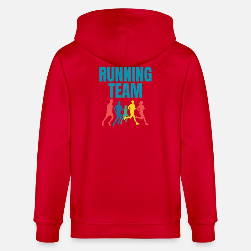 Équipe de course - Veste à capuche bio CULTIVATOR Stanley/Stella Unisexe - rouge