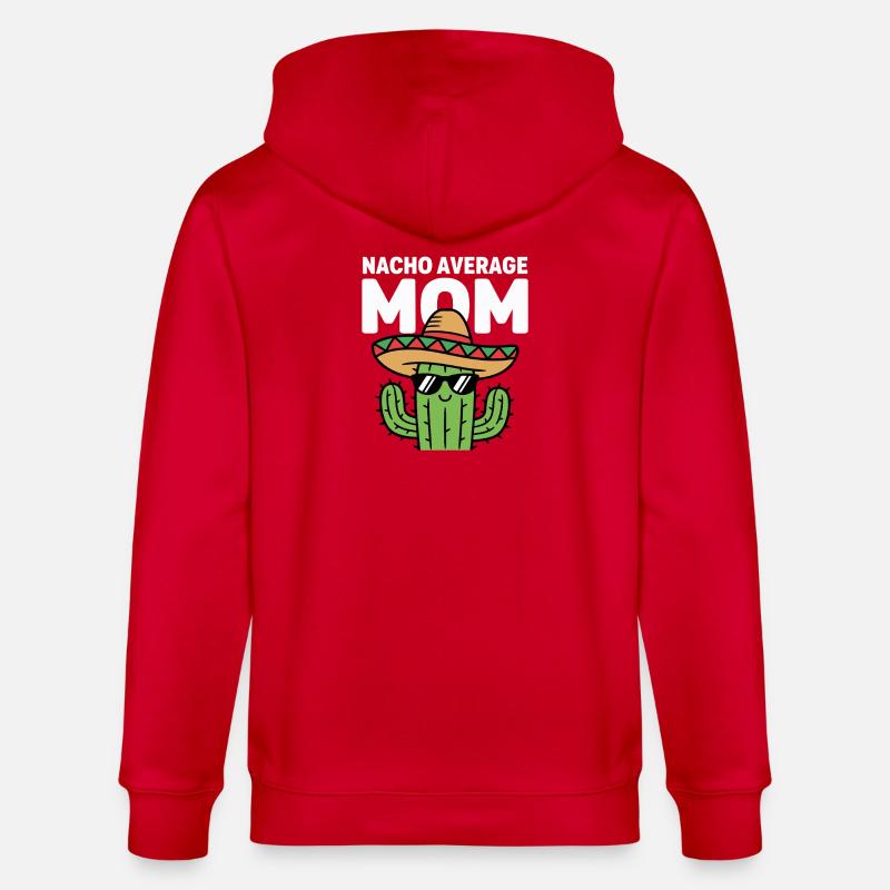 Nacho Durchschnitts-Mutter Lustige Kleinmahn - Stanley/Stella Unisex Bio-Kapuzenjacke CULTIVATOR - Rot