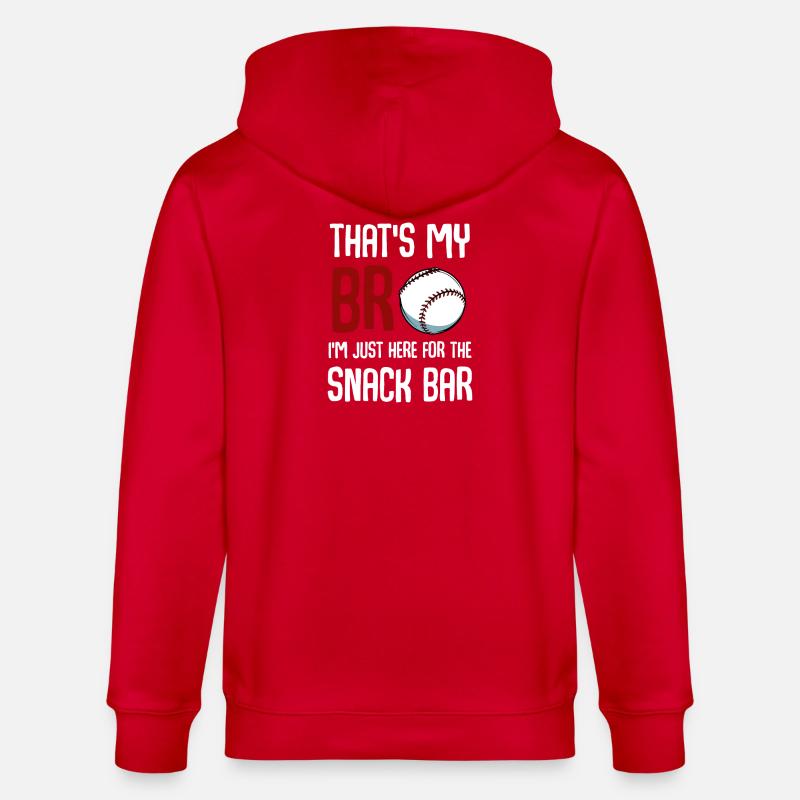 Baseball Snack Bar Tee - Veste à capuche bio CULTIVATOR Stanley/Stella Unisexe - rouge