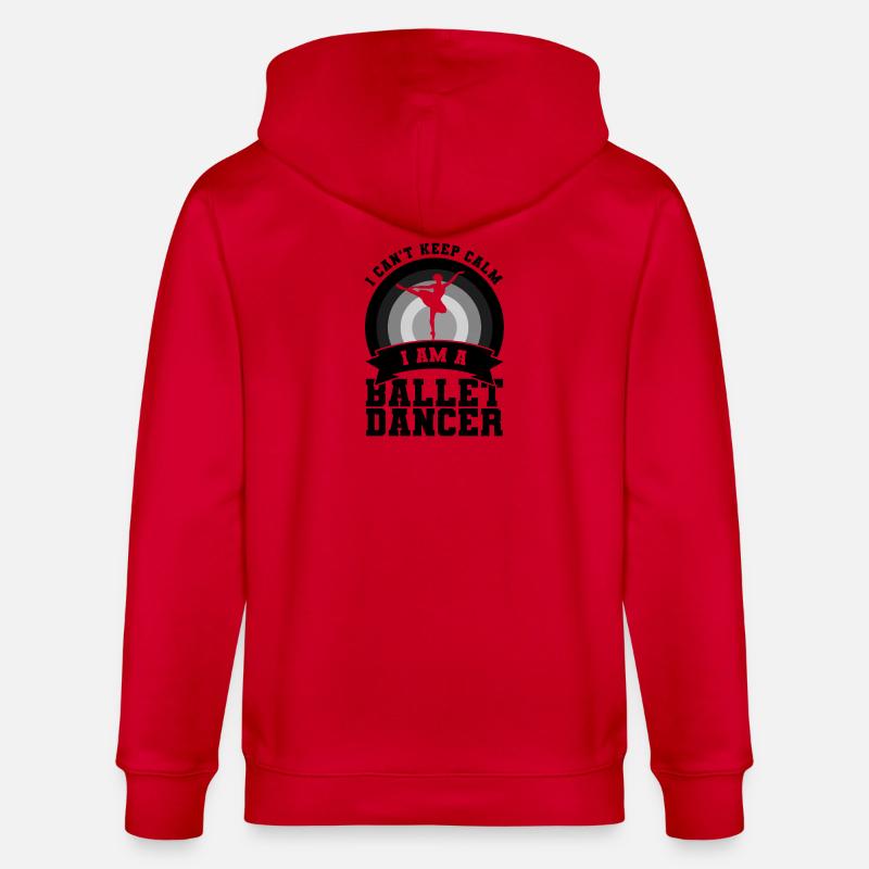 Diction du danseur de ballet - Veste à capuche bio CULTIVATOR Stanley/Stella Unisexe - rouge