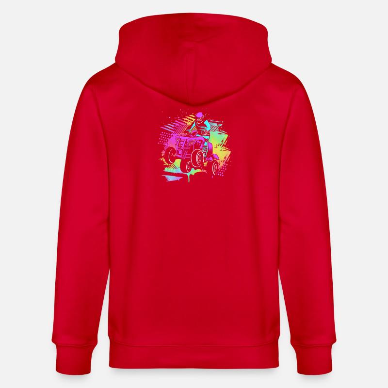 quad - Veste à capuche bio CULTIVATOR Stanley/Stella Unisexe - rouge