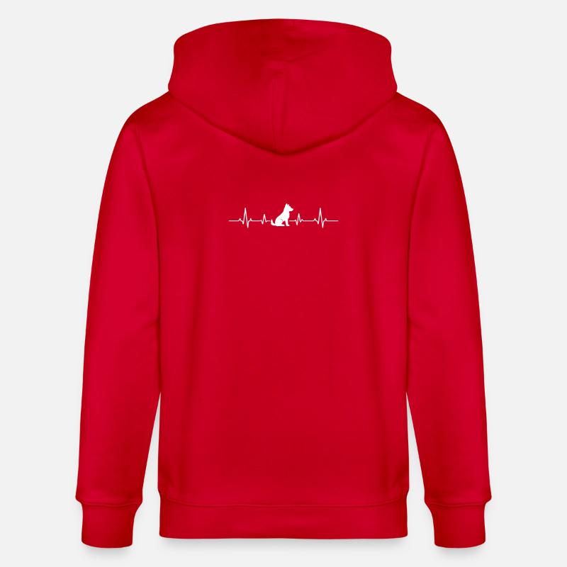 ECG pour chiens - Veste à capuche bio CULTIVATOR Stanley/Stella Unisexe - rouge