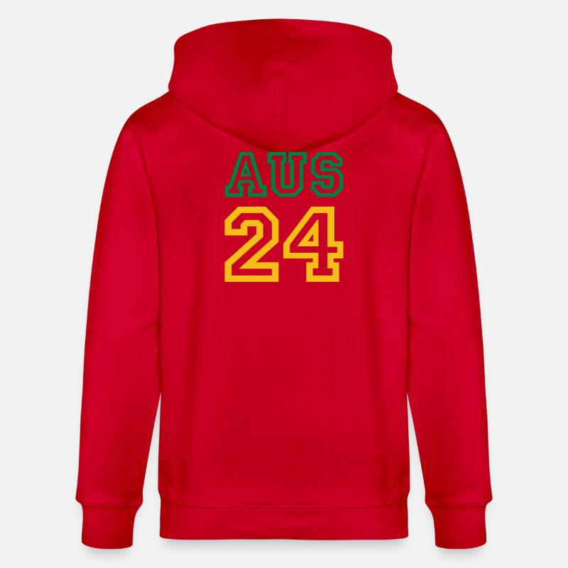 Australia Australien - Stanley/Stella Unisex Bio-Kapuzenjacke CULTIVATOR  - Rot