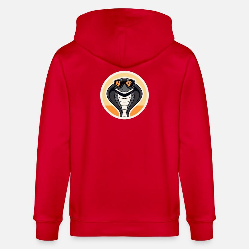 Cobra Sun Retro - Stanley/Stella Unisex Bio-Kapuzenjacke CULTIVATOR  - Rot