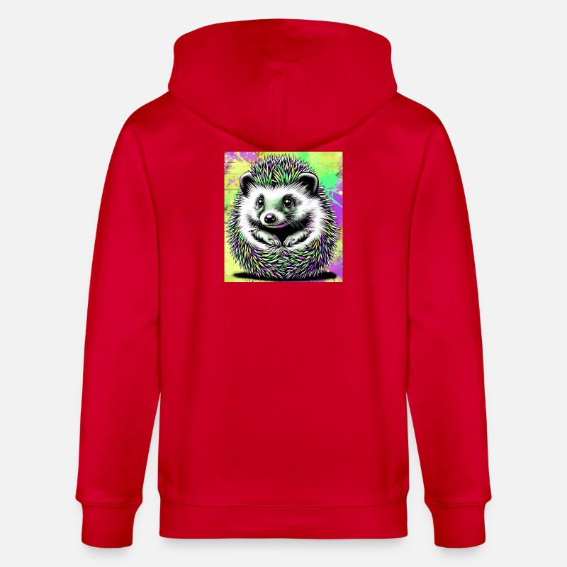 hérisson - Veste à capuche bio CULTIVATOR Stanley/Stella Unisexe - rouge