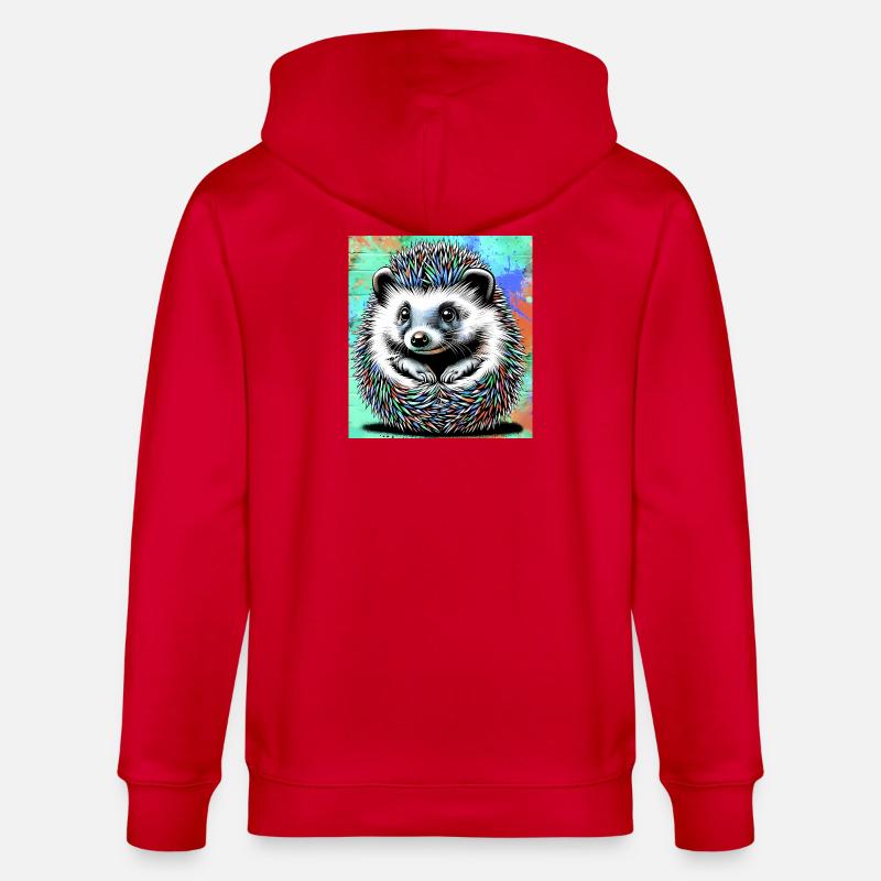hérisson - Veste à capuche bio CULTIVATOR Stanley/Stella Unisexe - rouge