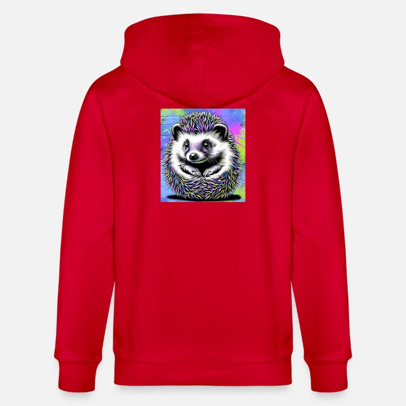 hérisson - Veste à capuche bio CULTIVATOR Stanley/Stella Unisexe - rouge