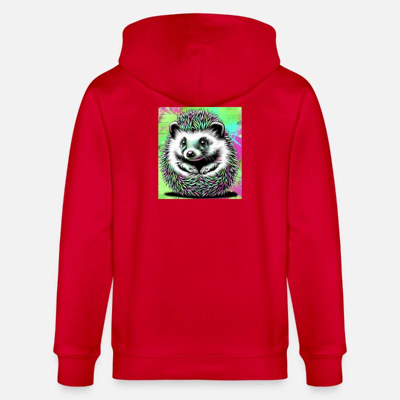 hérisson - Veste à capuche bio CULTIVATOR Stanley/Stella Unisexe - rouge