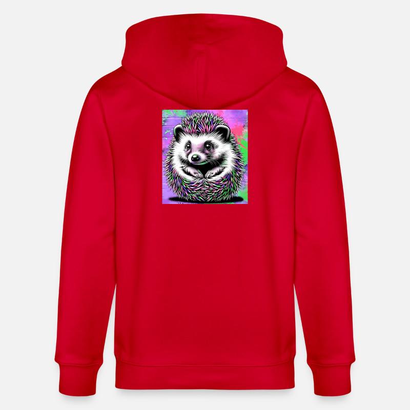 hérisson - Veste à capuche bio CULTIVATOR Stanley/Stella Unisexe - rouge