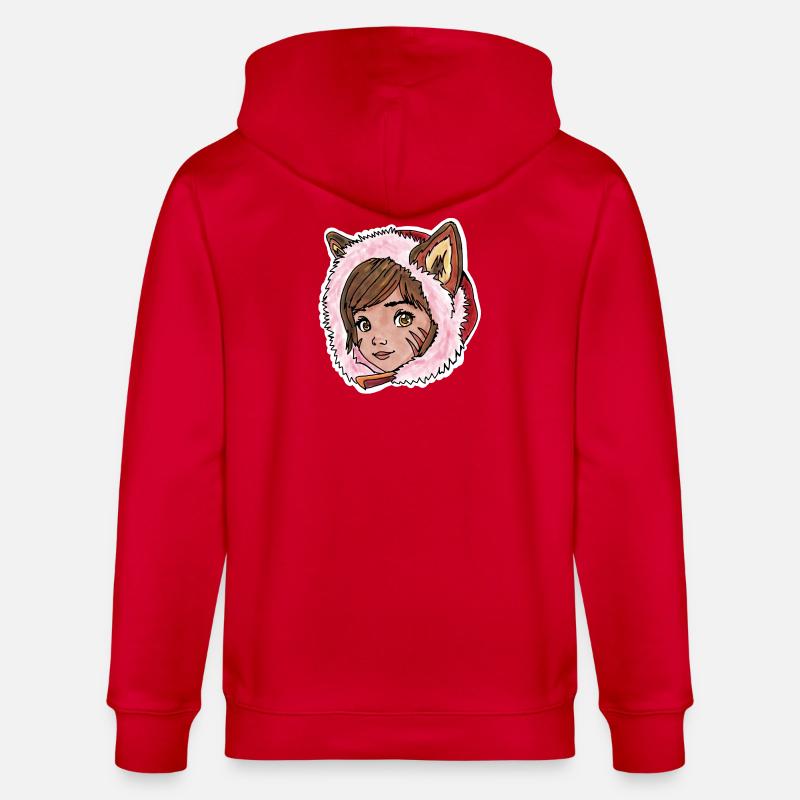 Rotkäppchen als kleiner Wolf - Stanley/Stella Unisex Bio-Kapuzenjacke CULTIVATOR  - Rot