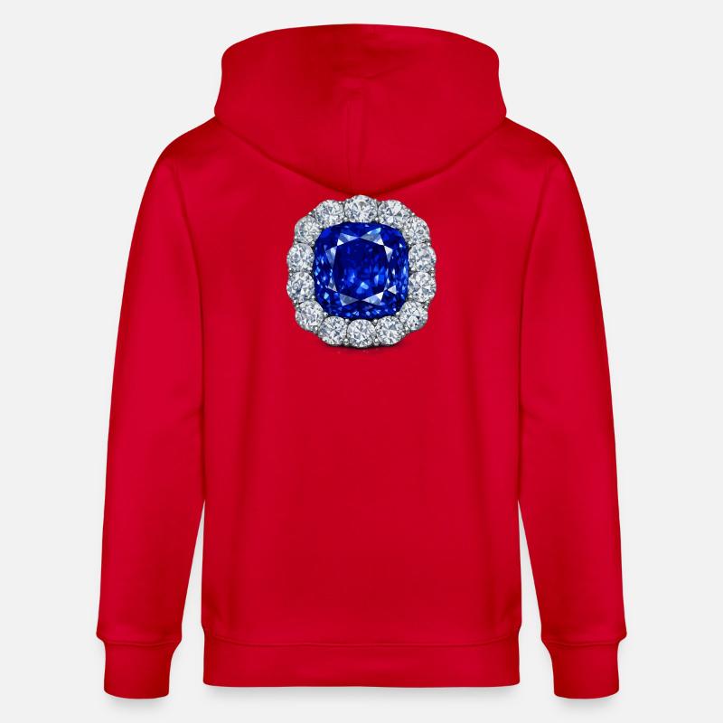 Le saphir du prince Albert - Veste à capuche bio CULTIVATOR Stanley/Stella Unisexe - rouge