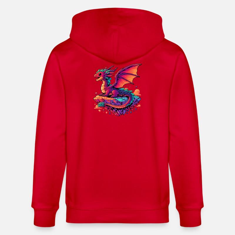 Dragon - Veste à capuche bio CULTIVATOR Stanley/Stella Unisexe - rouge