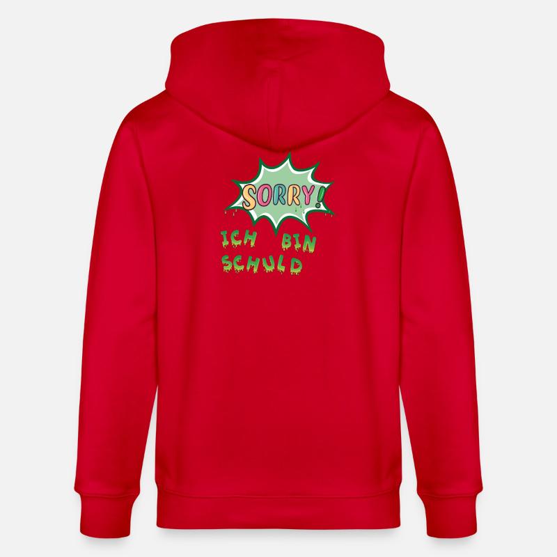 Désolé, c’est de ma faute - Veste à capuche bio CULTIVATOR Stanley/Stella Unisexe - rouge