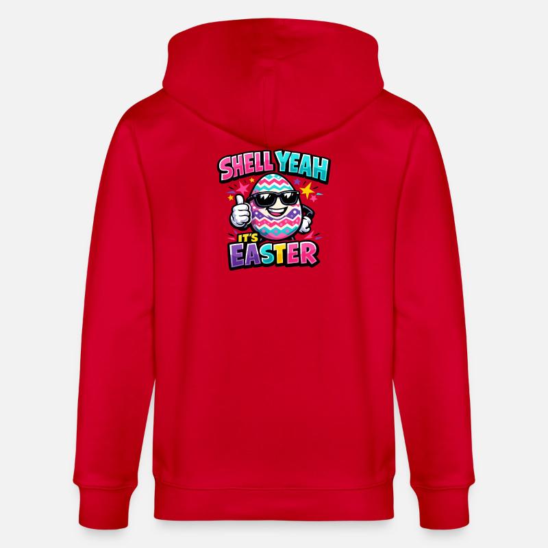 Hell Yeah It's Easter - Stanley/Stella Unisex Bio-Kapuzenjacke CULTIVATOR  - Rot