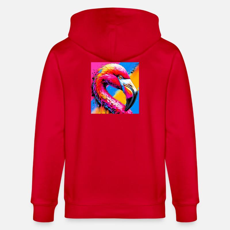 Flamant - Veste à capuche bio CULTIVATOR Stanley/Stella Unisexe - rouge