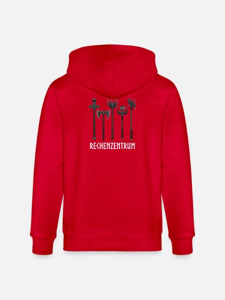 Rechenzentrum lustige Programmierer Sprüche - Stanley/Stella Unisex Bio-Kapuzenjacke CULTIVATOR - Rot