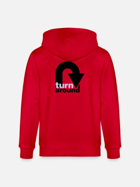 turn around - Stanley/Stella Unisex Bio-Kapuzenjacke CULTIVATOR  - Rot