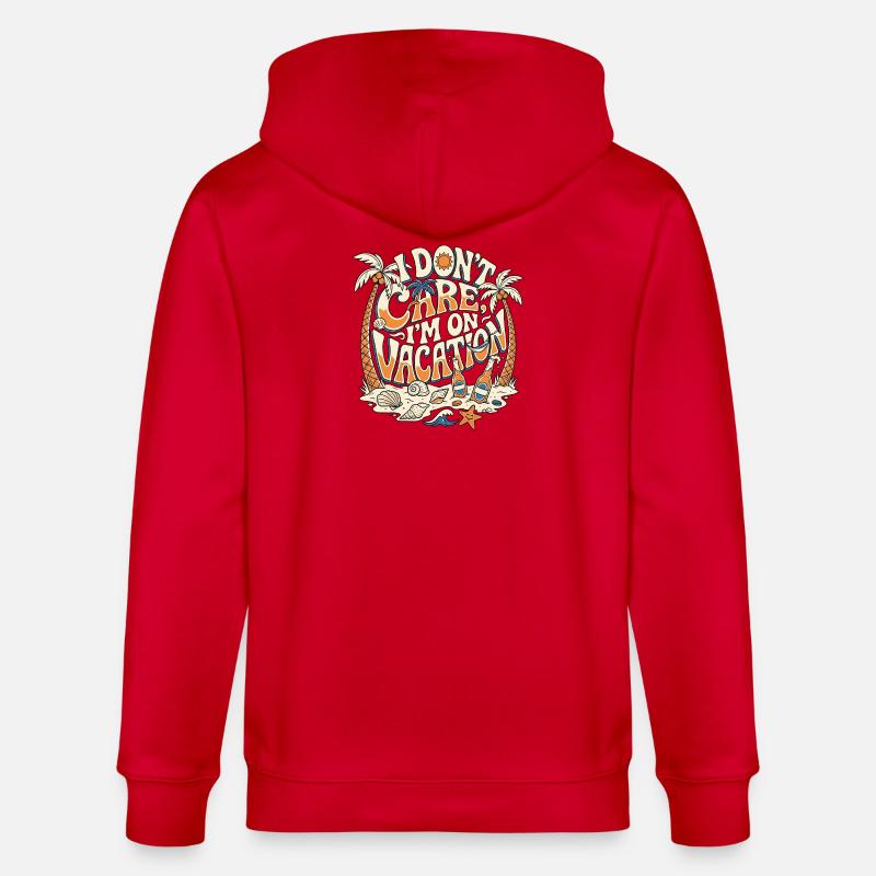 En vacances - Veste à capuche bio CULTIVATOR Stanley/Stella Unisexe - rouge