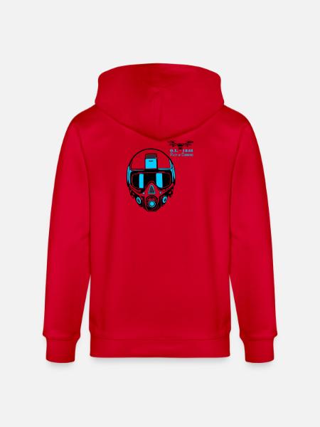 Drohnenpilot 2 - Stanley/Stella Unisex Bio-Kapuzenjacke CULTIVATOR  - Rot