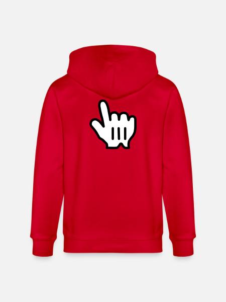 pointinghand - Stanley/Stella CULTIVATOR Unisex Organic Hooded Jacket - red