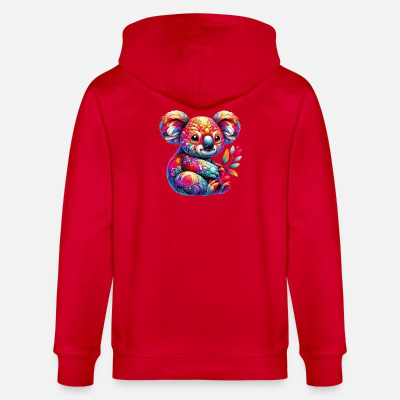 Koala - Veste à capuche bio CULTIVATOR Stanley/Stella Unisexe - rouge