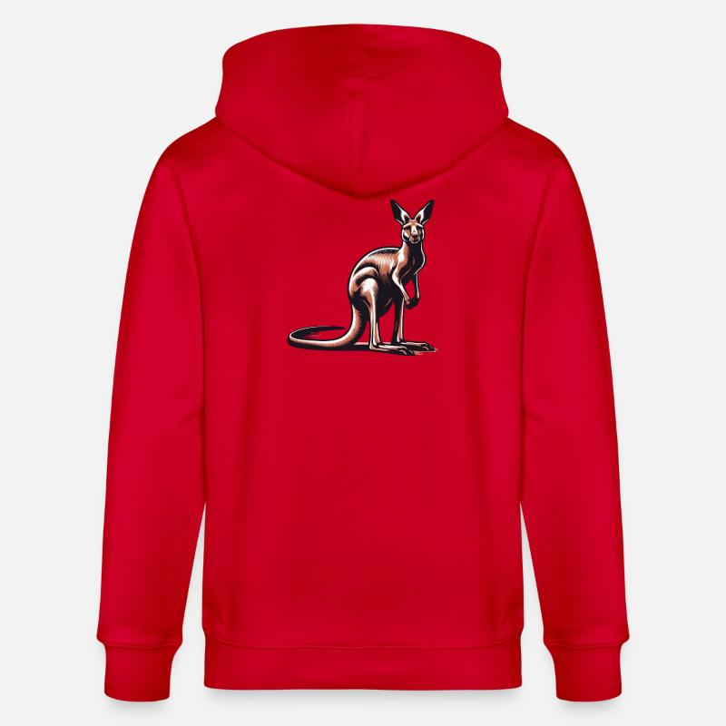 Kangourou - Veste à capuche bio CULTIVATOR Stanley/Stella Unisexe - rouge