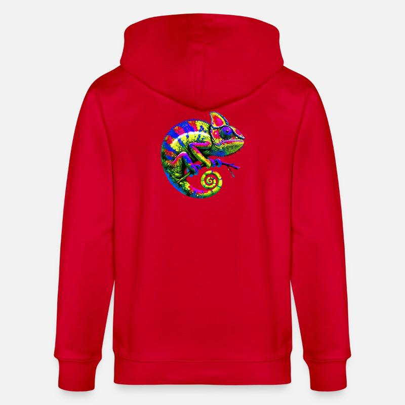 Chamäleon - Stanley/Stella Unisex Bio-Kapuzenjacke CULTIVATOR  - Rot