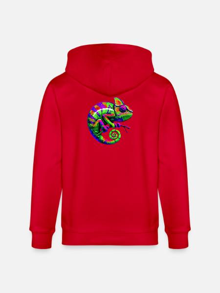 Caméléon - Veste à capuche bio CULTIVATOR Stanley/Stella Unisexe - rouge