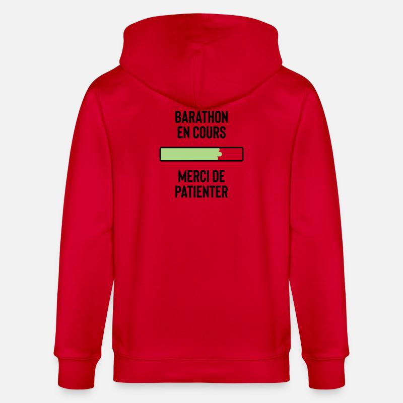 Barathon en cours, merci de patienter - Veste à capuche bio CULTIVATOR Stanley/Stella Unisexe - rouge