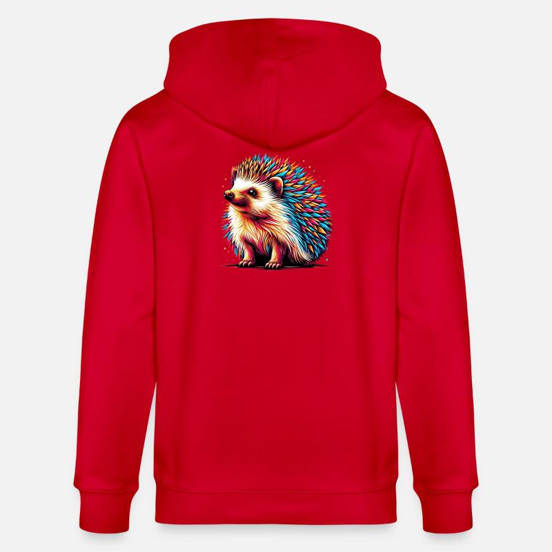 Hérisson - Veste à capuche bio CULTIVATOR Stanley/Stella Unisexe - rouge