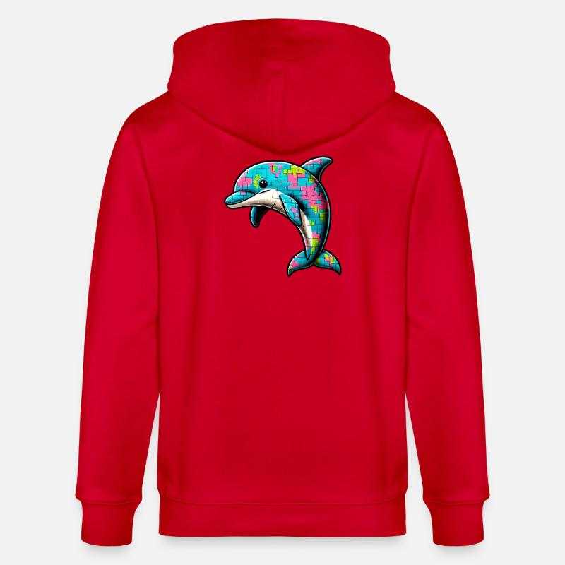 Dauphin - Veste à capuche bio CULTIVATOR Stanley/Stella Unisexe - rouge