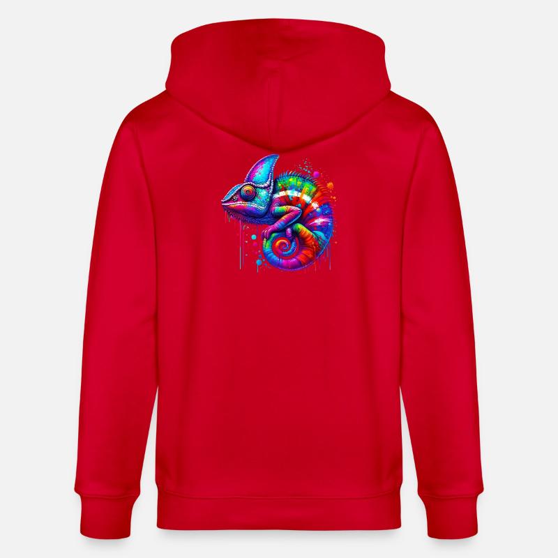 Chamäleon - Stanley/Stella Unisex Bio-Kapuzenjacke CULTIVATOR  - Rot