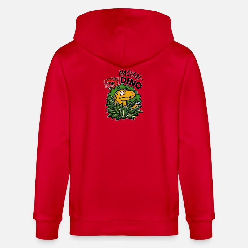 Cache-cache - Veste à capuche bio CULTIVATOR Stanley/Stella Unisexe - rouge