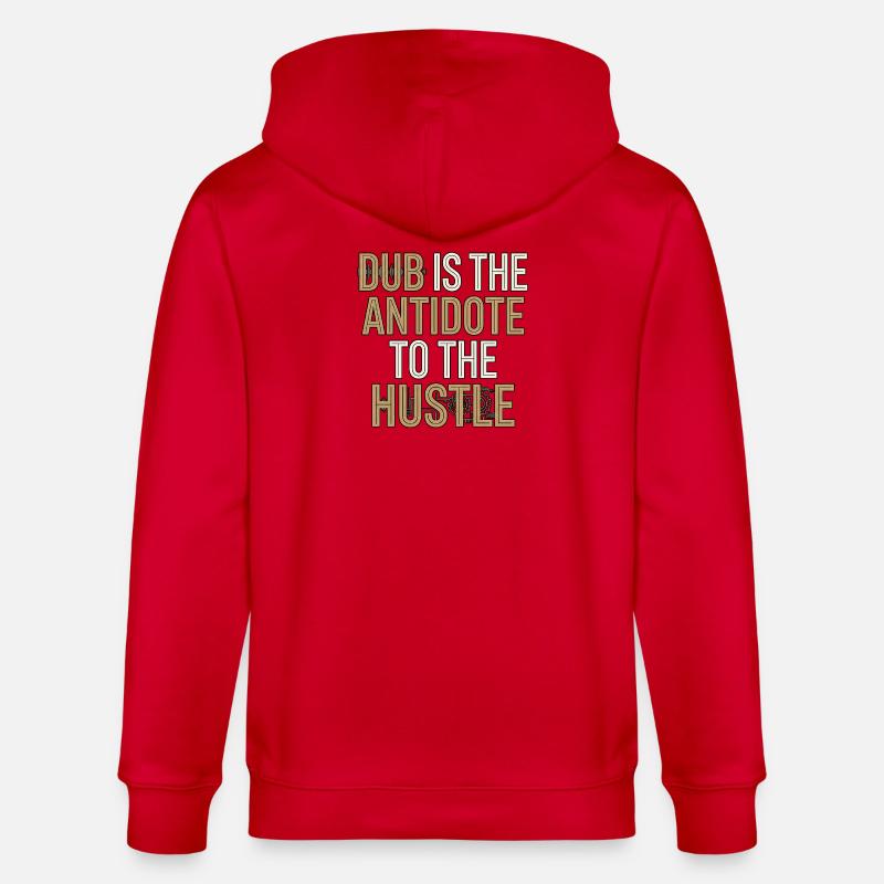 Dub Hustle - Veste à capuche bio CULTIVATOR Stanley/Stella Unisexe - rouge