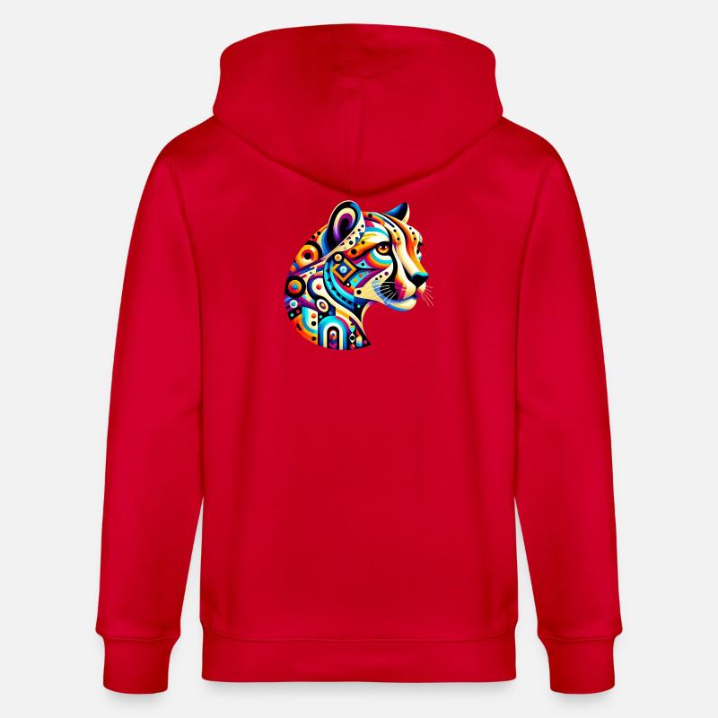 Guépard - Veste à capuche bio CULTIVATOR Stanley/Stella Unisexe - rouge