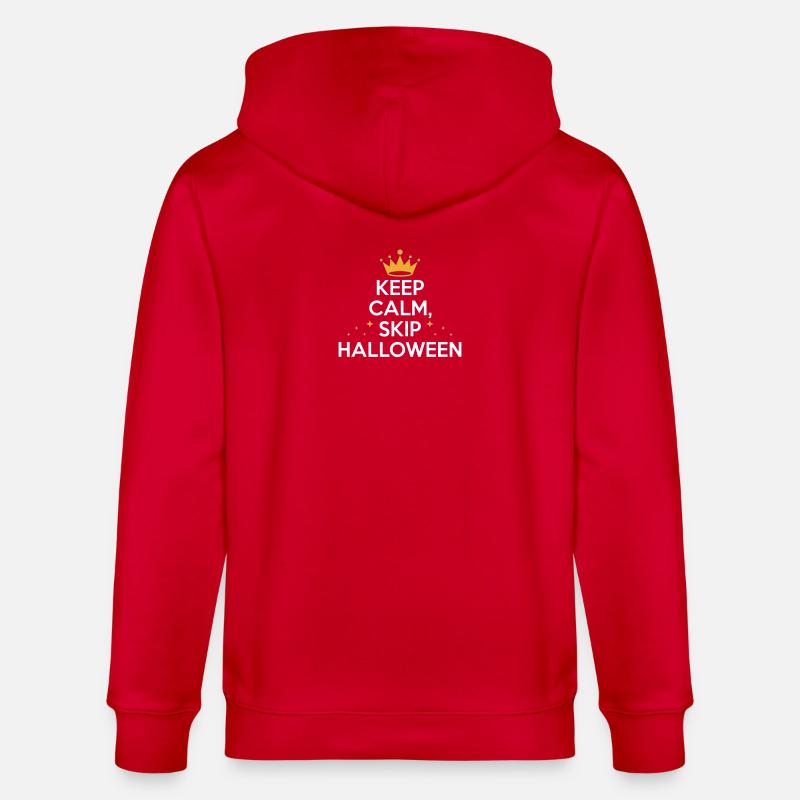 KEEP CALM & SKIP HALLOWEEN - Veste à capuche bio CULTIVATOR Stanley/Stella Unisexe - rouge