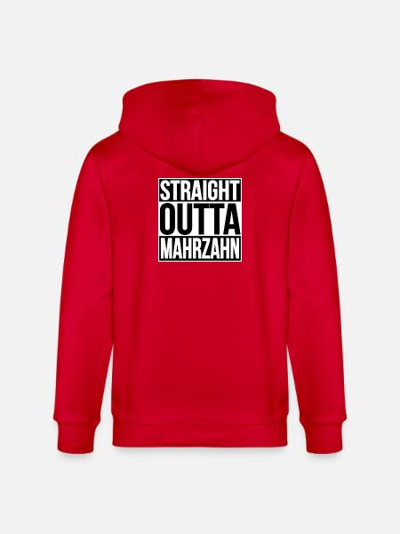 STRAIGHT OUTTA BERLIN MAHRZAHN - Stanley/Stella CULTIVATOR Unisex Organic Hooded Jacket - red