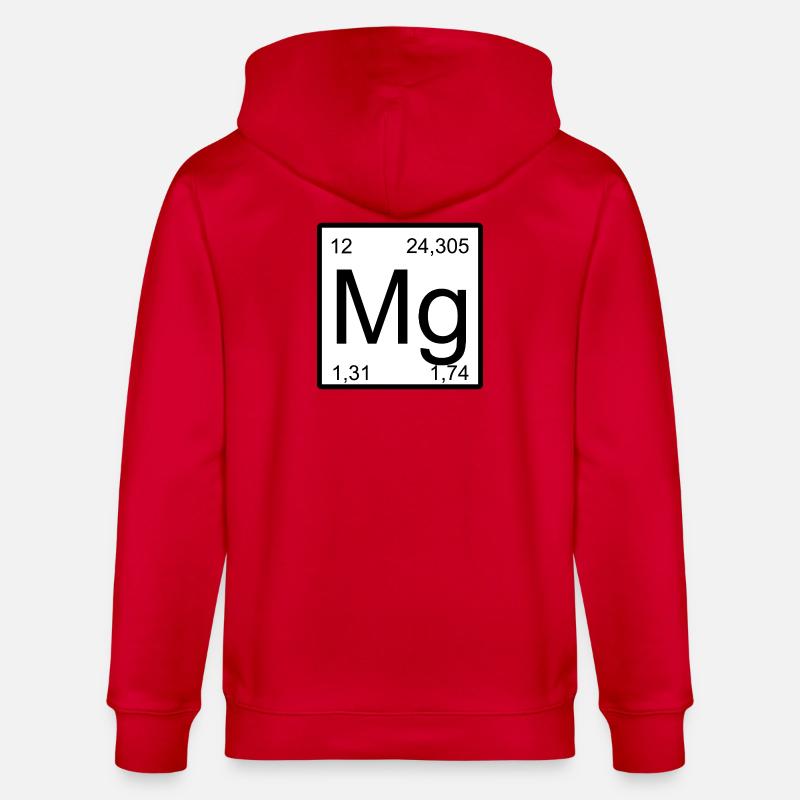 Té de conception d’élément en magnésium - Veste à capuche bio CULTIVATOR Stanley/Stella Unisexe - rouge