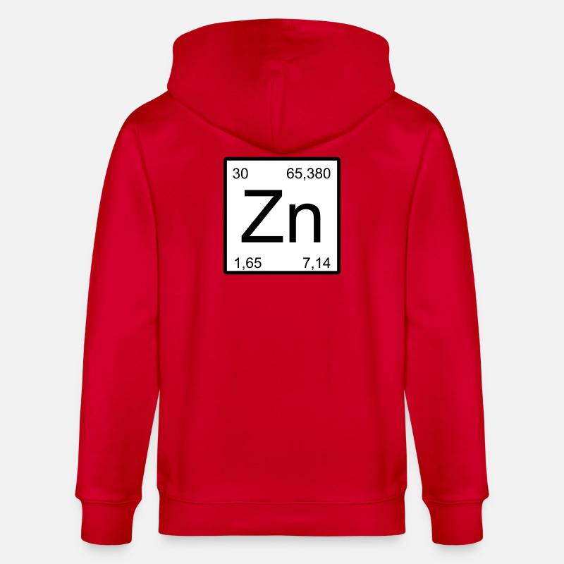 Conception à éléments carrés en zinc - Veste à capuche bio CULTIVATOR Stanley/Stella Unisexe - rouge