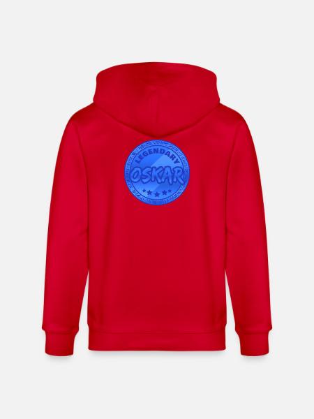 Oskar - Stanley/Stella Unisex Bio-Kapuzenjacke CULTIVATOR - Rot