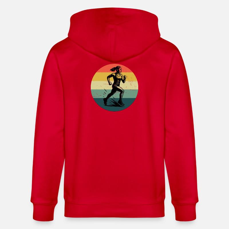 Conception compacte pour la course automobile - Veste à capuche bio CULTIVATOR Stanley/Stella Unisexe - rouge