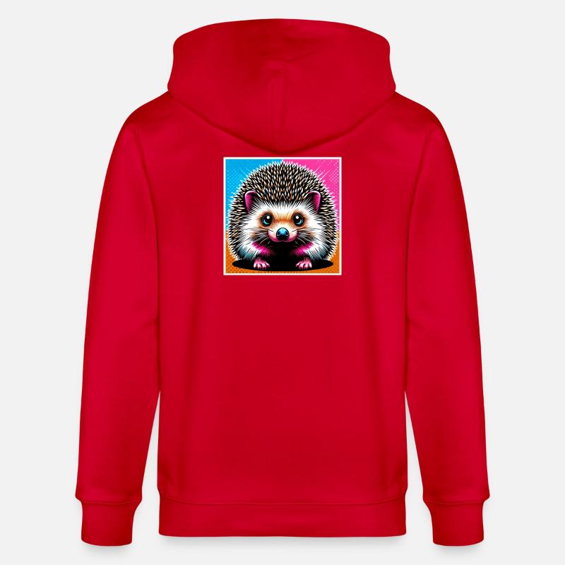 hérisson - Veste à capuche bio CULTIVATOR Stanley/Stella Unisexe - rouge