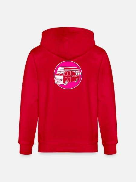 Snack Food Truck - Stanley/Stella CULTIVATOR Unisex Organic Hooded Jacket - red