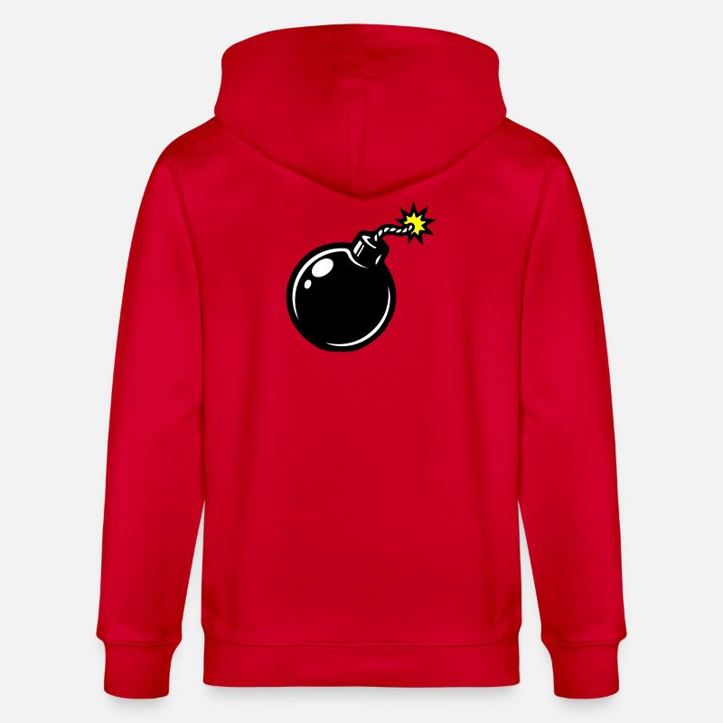 Bombe Comic - Stanley/Stella Unisex Bio-Kapuzenjacke CULTIVATOR  - Rot