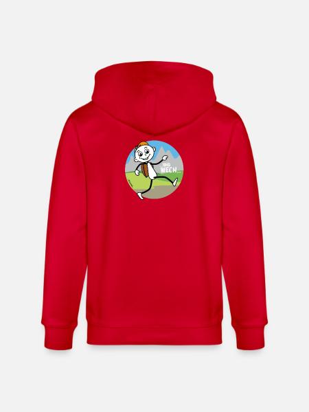 Wander Figur verabschiedet sich. - Stanley/Stella Unisex Bio-Kapuzenjacke CULTIVATOR - Rot