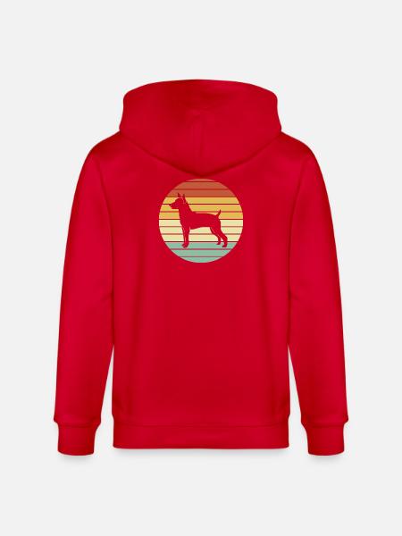 Rat Terrier - Stanley/Stella Unisex Bio-Kapuzenjacke CULTIVATOR - Rot
