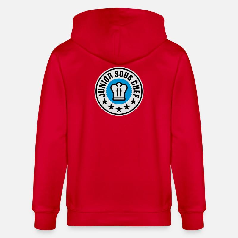 Junior Sous Chef - Stanley/Stella Unisex Bio-Kapuzenjacke CULTIVATOR - Rot