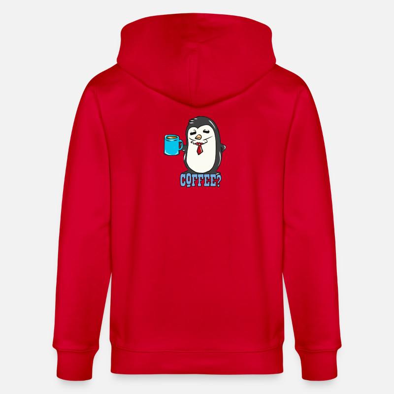 Pinguin - Stanley/Stella Unisex Bio-Kapuzenjacke CULTIVATOR  - Rot