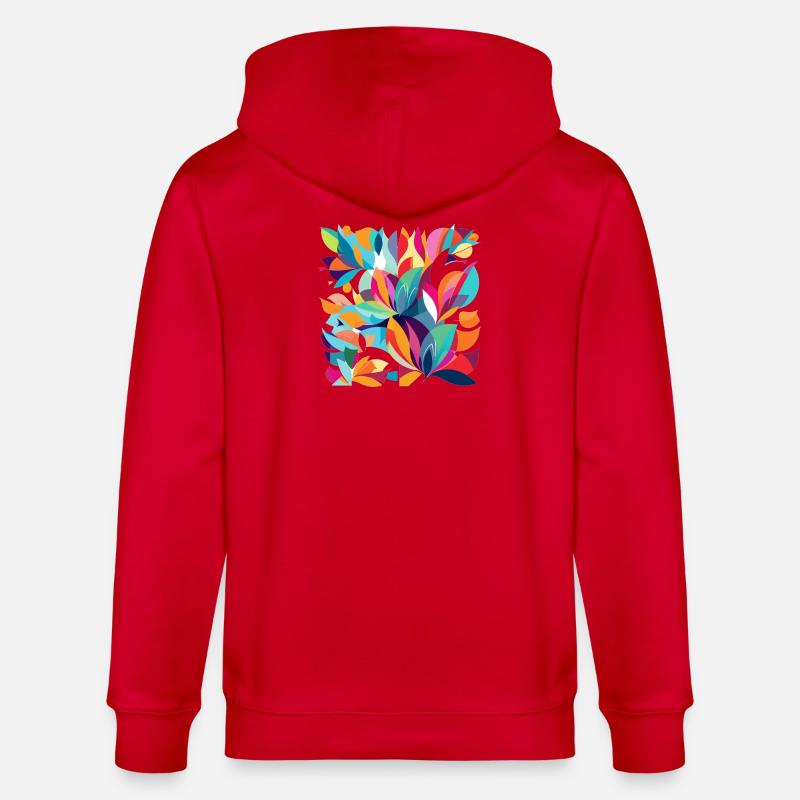Danse des fleurs - Veste à capuche bio CULTIVATOR Stanley/Stella Unisexe - rouge
