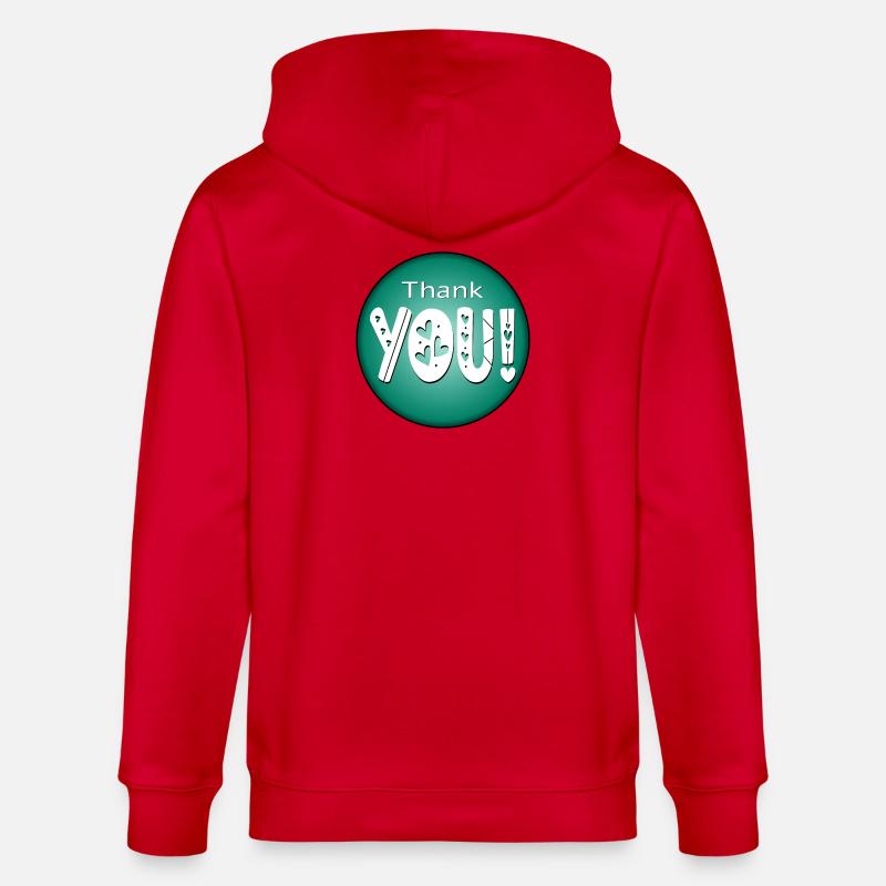 Danke - DANKBAR DANKE - BEZIEHUNG - Stanley/Stella Unisex Bio-Kapuzenjacke CULTIVATOR - Rot
